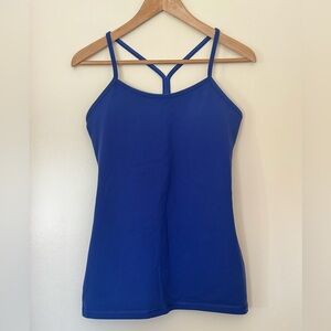 Lululemon Athletica Indigo Blue Strappy Tank Top